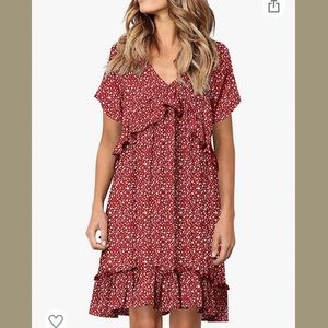 Amazon Flowy Ruffle Dress